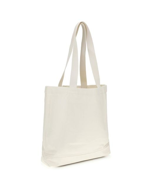 Maison Kitsuné White Tote Bag Dressed Fox for men