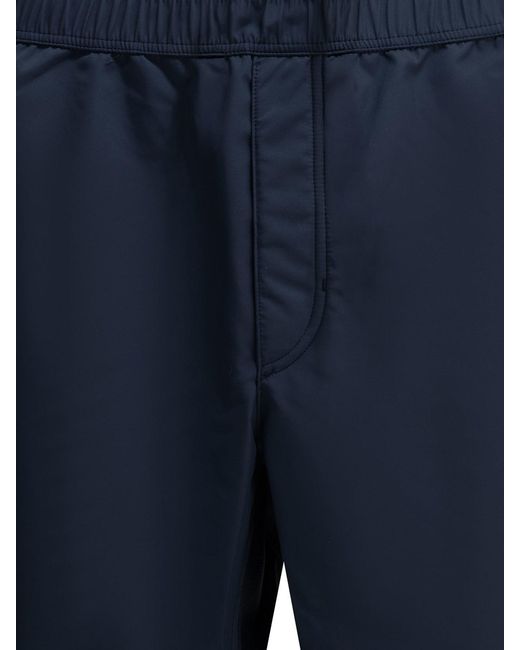 Brunello Cucinelli Blue Logo Shorts for men