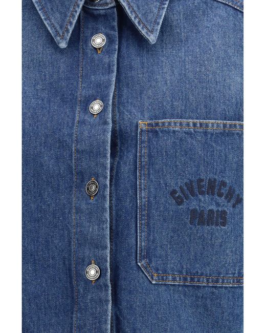 Givenchy Blue Denim Shirt