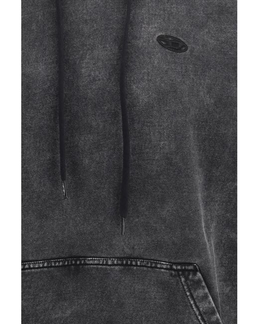 DIESEL Gray S-Boxt-Hood-Den Hoodie for men