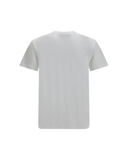 Valentino Gray Cotton T-Shirt Vlogo for men