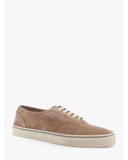 Brunello Cucinelli Brown Suede Sneakers for men