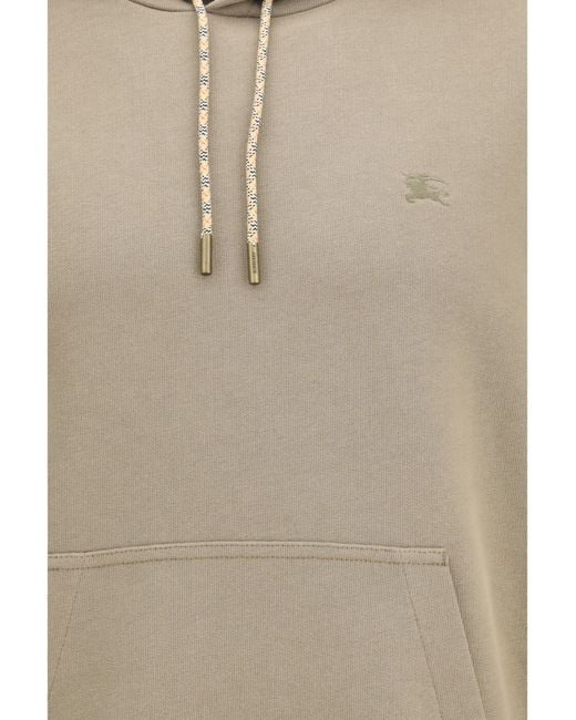 Burberry Natural Hoodie Check Print for men