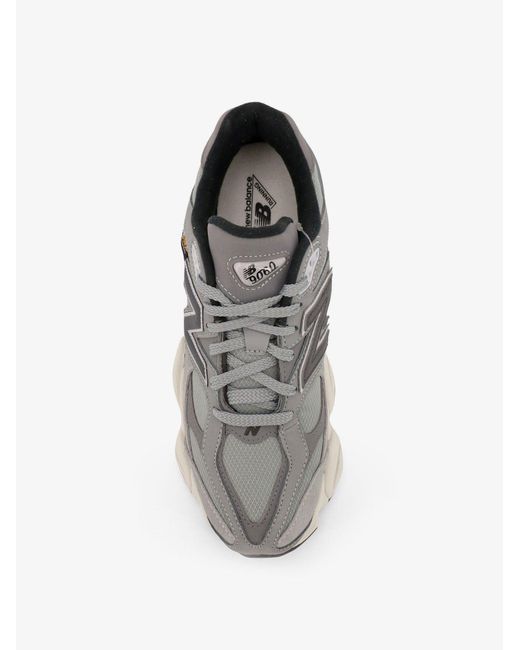 New Balance Gray 9060 Low-Top Mesh Sneakers for men