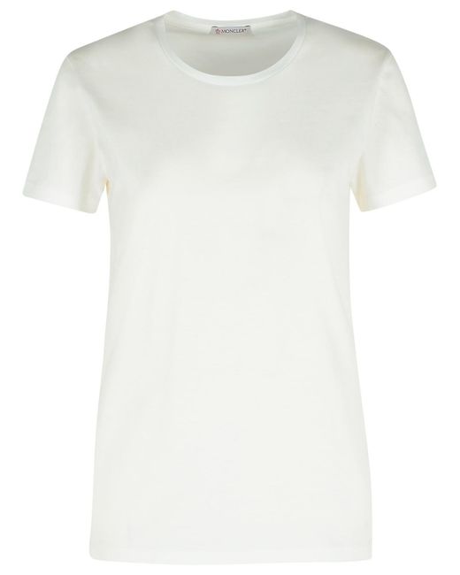 Moncler White Cotton T-Shirt