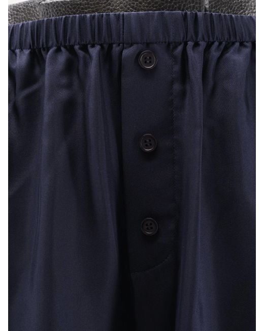 Rohe Blue Silk Trousers