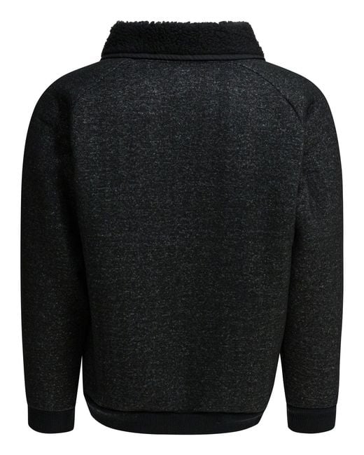 Kapital Black Alpine Half-Zip Sweatshirt for men