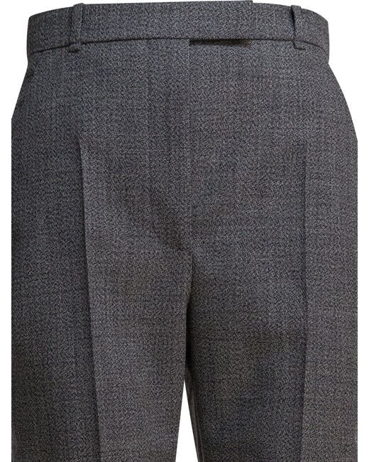 McQueen Blue Wool Pants