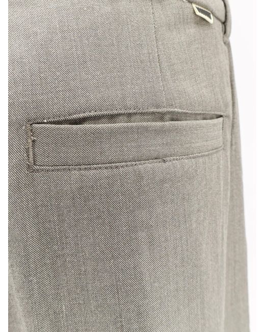 Woodbird Gray Trousers Viscose-Blend
