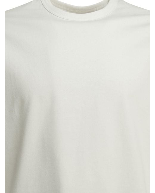 Goldwin White "Reoptimum P/J" Crewneck T-Shirt for men