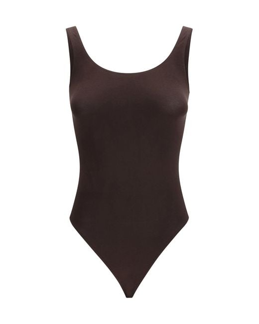 Wolford Brown Jamaika Body Dark Wood