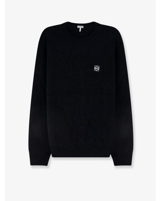 Men's Black Wool Jumper