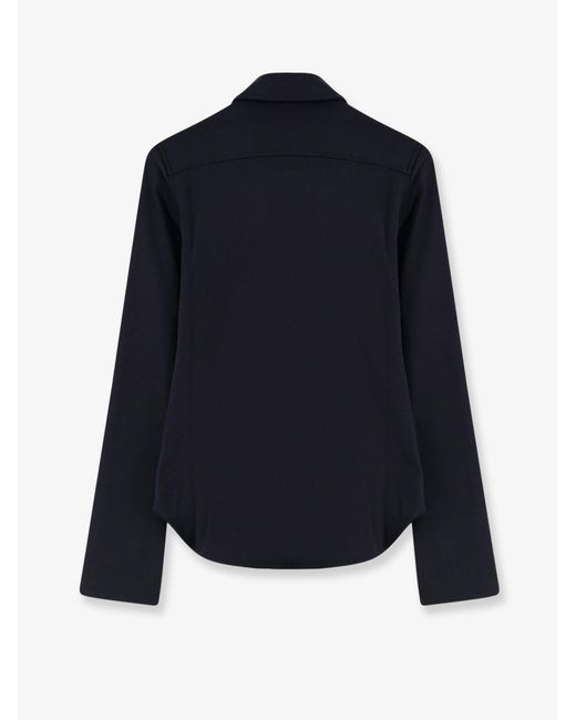 Céline Blue Cotton Shirt With Triomphe Buttons