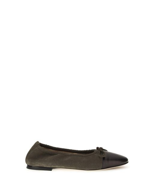 Dear Frances White Ballerina Flats Gala