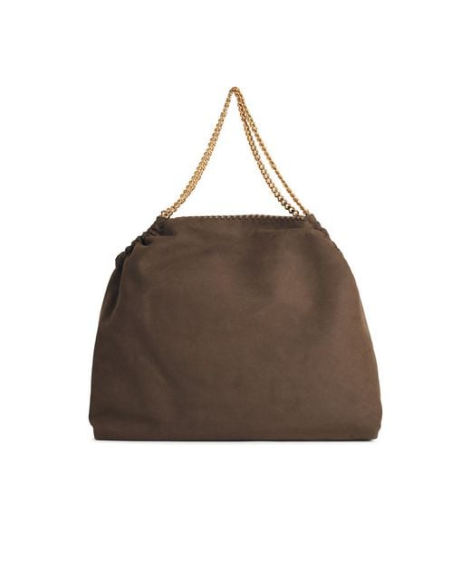 Stella McCartney Brown Stella Mc Cartney 'Tote Falabella' Vegan Lear Bag With Drawstring