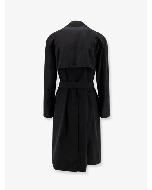 Hevò Black Motolese Nylon And Cotton Trench for men