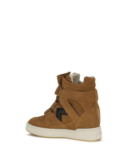 Isabel Marant Brown Leather Sneakers