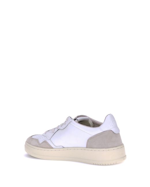 Autry White Medalist Low Sneakers for men