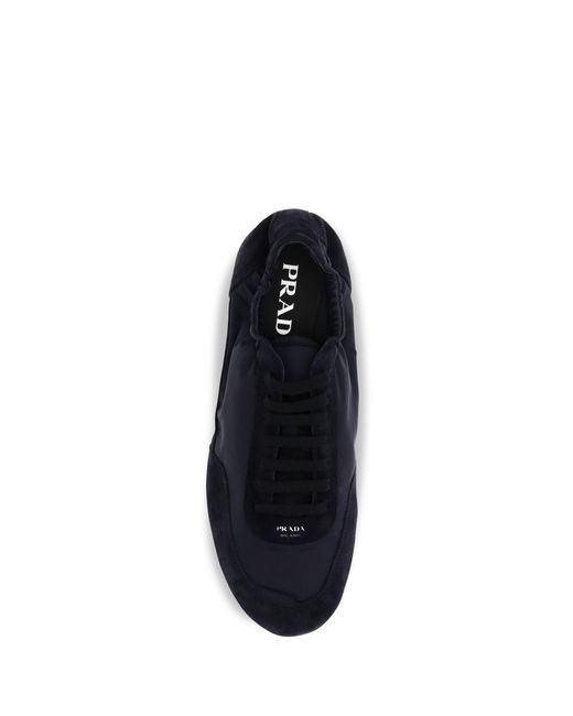 Prada White Collapse Sneakers for men