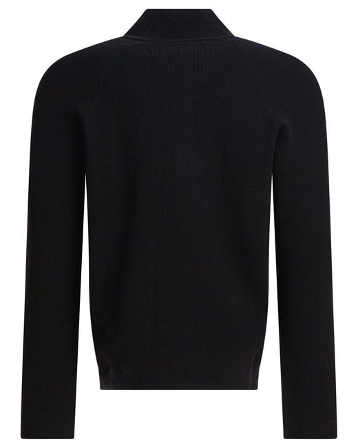 C P Company Black Zipper Sweater for men
