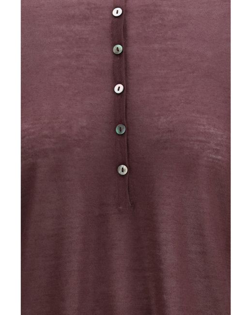 Mirror In The Sky Purple Cardigan Surya Henley Cashmere