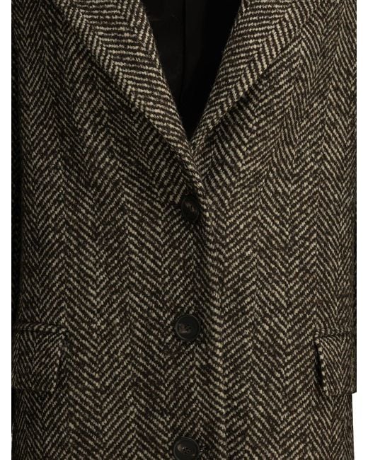 Tagliatore Brown Long Coat "Amanda"