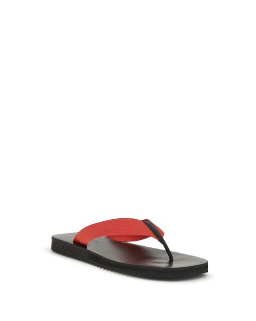 Senso White Xylon Flip-Flop Sandals Tomato