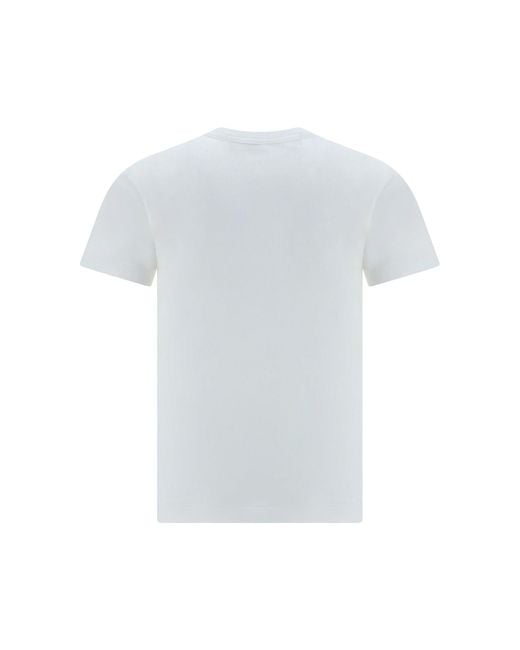 COMME DES GARÇONS PLAY Red Cotton T-Shirt for men