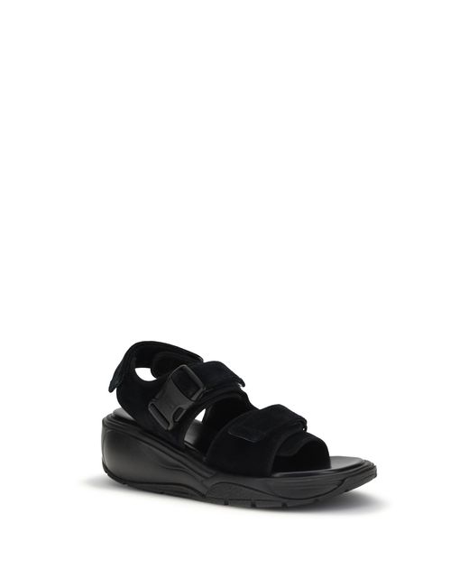 Phoebe Philo White Sandals Pace Runner Suede