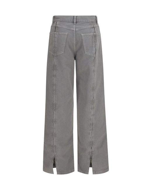 Phoebe Philo Gray Zip Jeans