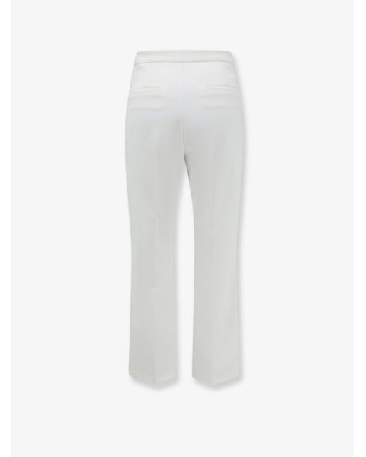 Elisabetta Franchi White Essentials Trousers