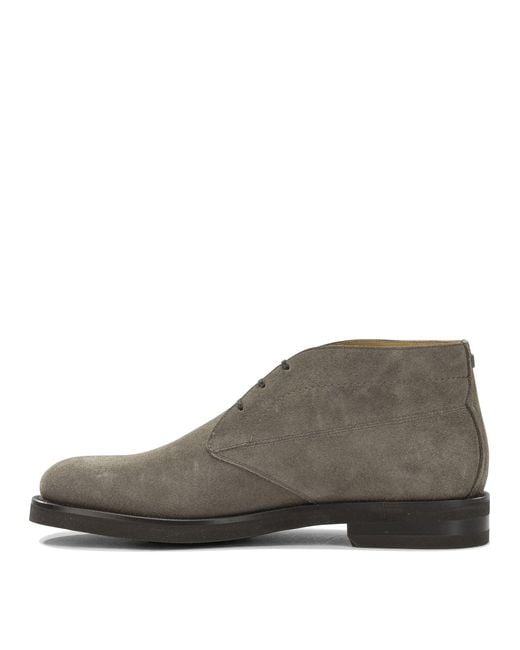 Ferragamo Brown "Settimo" Lace-Up Ankle Boots for men