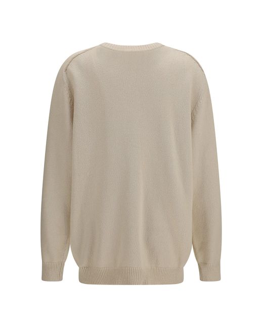 Balmain White V-Neck Cardigan