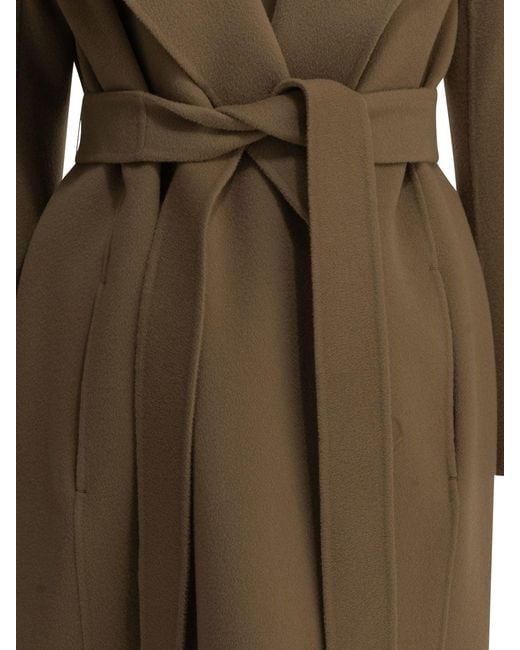 Max Mara Natural Long Wool Coat