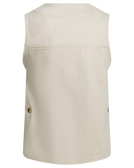 Filson White "Archive Cruiser" Sleeveless Jacket