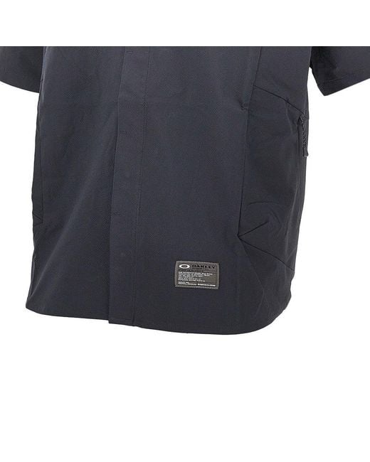 Oakley Blue 'Fgl Fuel 6.0' Seersucker Shirt for men
