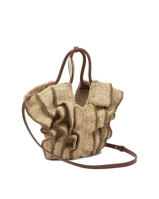 Zimmermann Natural "Goldentime" Medium Handbag