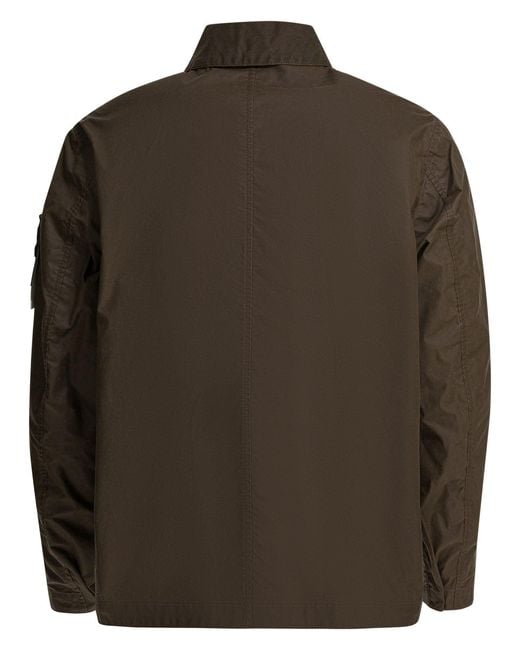 Stone Island Green Jacket With Pockets for men