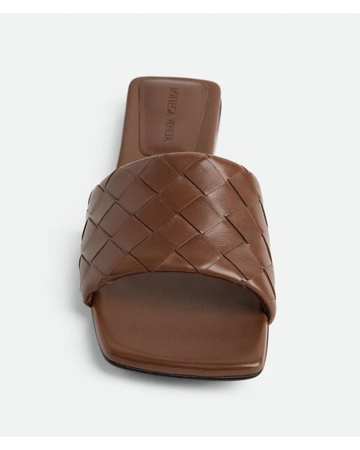 Bottega Veneta Brown "Parco" Mules Flat