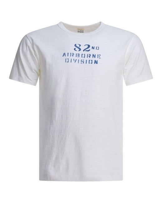 Buzz Rickson's White Cotton T-Shirt for men