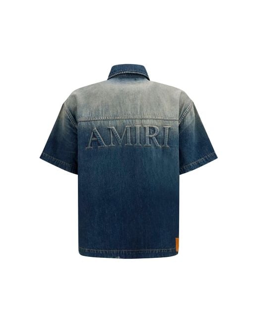 Amiri Blue Denim Shirt for men