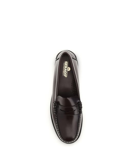 Sebago White Loafers Dan Calf Leather for men