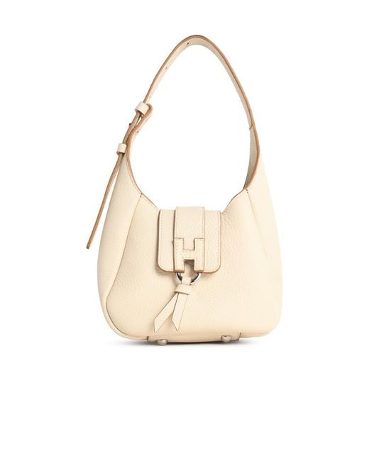 Hogan Natural Hobo Trend Mini Bag Ivory