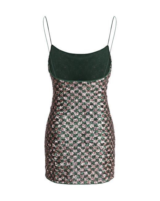 Oseree Multicolor Mini Dress Sequins Chess