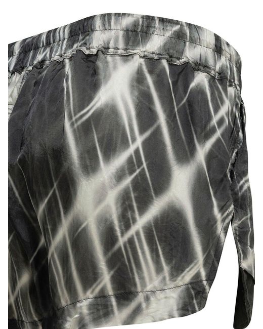 Rick Owens Black "Fog" Short With Laces