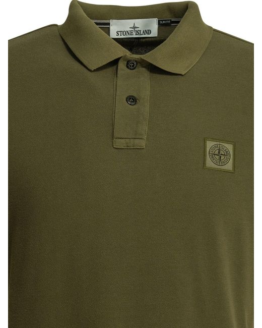 Stone Island Green Polo Shirt for men