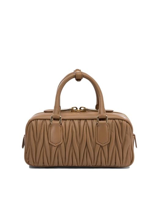 Miu Miu Brown "Arcadie" Small Handbag