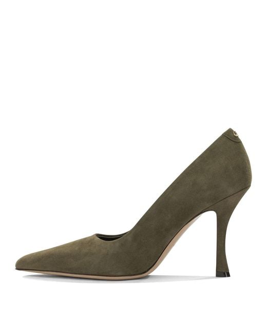 Ferragamo Green Elydea 95Mm Pumps