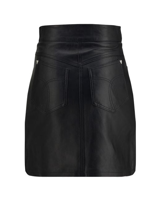Fiorucci Black Mini Skirt Leather