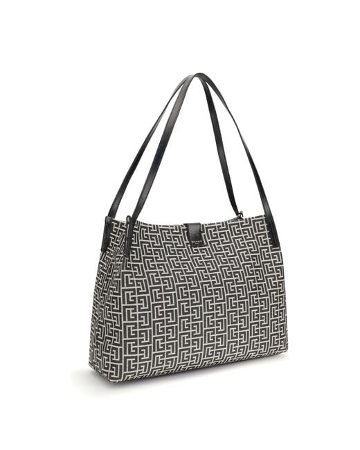 Balmain Black Medium Tote Bag